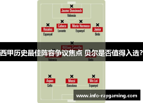 西甲历史最佳阵容争议焦点 贝尔是否值得入选？